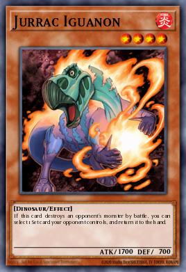 Jurrac Iguanon SGX2-C06, carta de Yu-Gi-Oh! de Speed Duel GX: Midterm Paradox