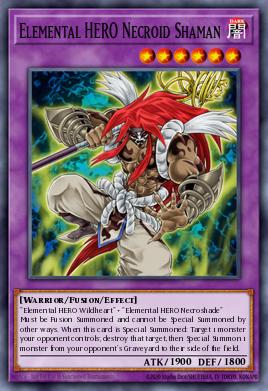 HÉROE Elemental Necroid Shaman SGX2-E11, carta de Yu-Gi-Oh! de Speed Duel GX: Midterm Paradox
