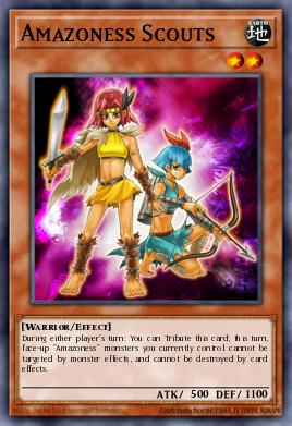 Exploradoras Amazoness SGX3-D09, carta de Yu-Gi-Oh! de Speed Duel GX: Duelists of Shadows