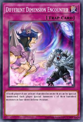 Encuentro en la Dimensión Diferente SGX3-F18, carta de Yu-Gi-Oh! de Speed Duel GX: Duelists of Shadows