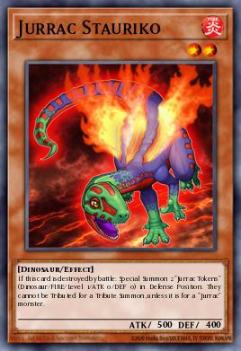Jurrac Stauriko STP4-020, carta de Yu-Gi-Oh! de Speed Duel Tournament Pack 4
