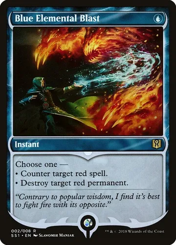 Blue Elemental Blast 2, carta de Magic: The Gathering de Signature Spellbook: Jace