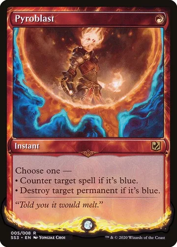 Pyroblast 5, carta de Magic: The Gathering de Signature Spellbook: Chandra