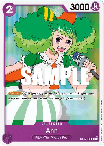 Ann ST05-003, carta de One Piece de One Piece Film edition