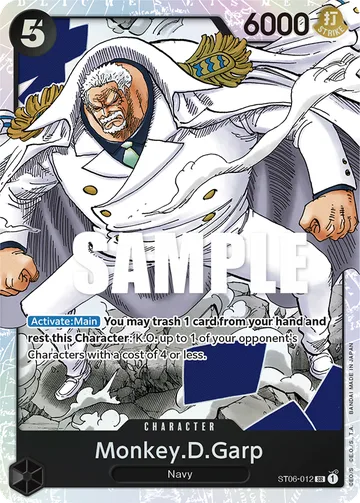 Monkey.D.Garp ST06-012, carta de One Piece de Absolute Justice