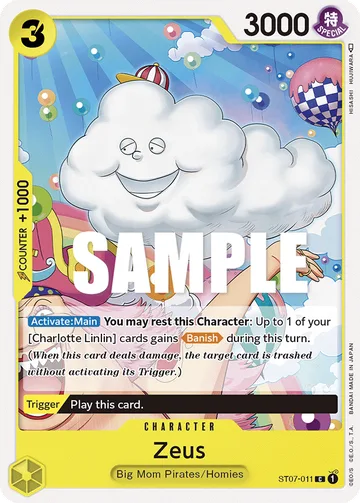 Zeus ST07-011, carta de One Piece de Big Mom Pirates