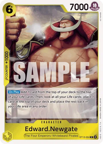 Edward.Newgate ST13-004, carta de One Piece de The Three Brothers