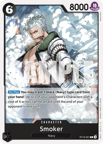 Smoker ST19-001, carta de One Piece de Black Smoker