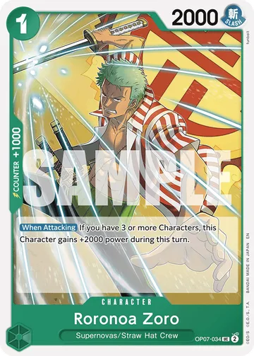 Roronoa Zoro OP07-034 · R1