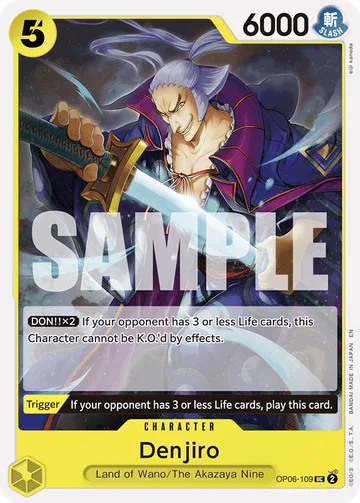 Denjiro OP06-109 · R1, carta de One Piece de Green/yellow Yamato