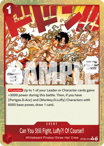 Can You Still Fight, Luffy?! Of Course!! ST30-016 · P1
