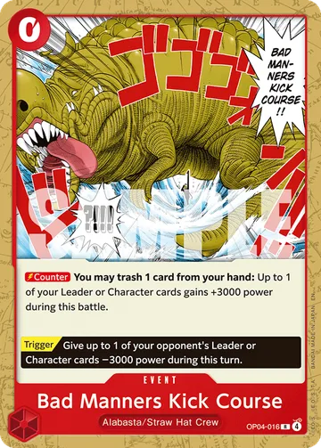 Bad Manners Kick Course OP04-016 · P3