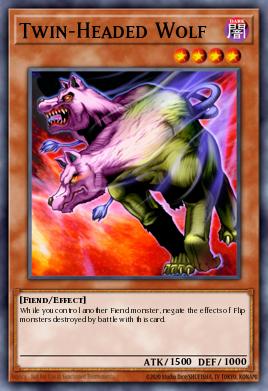 Lobo de Dos Cabezas SS05-A14, carta de Yu-Gi-Oh! de Speed Duel Starter Decks: Twisted Nightmares