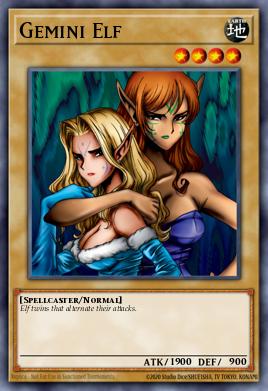 Elfo Géminis YSYR-006, carta de Yu-Gi-Oh! de Starter Deck: Yugi Reloaded