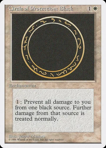 Circle of Protection: Black 2, carta de Magic: The Gathering de Introductory Two-Player Set