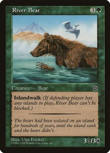 River Bear 144, carta de Magic: The Gathering de Portal Second Age
