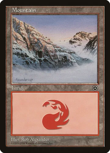 Mountain 161, carta de Magic: The Gathering de Portal Second Age