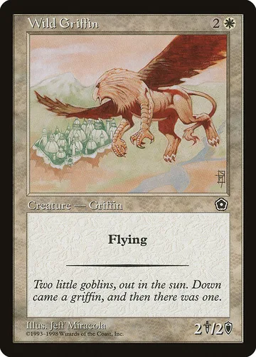 Wild Griffin 30, carta de Magic: The Gathering de Portal Second Age