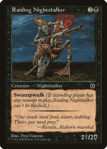 Raiding Nightstalker 84, carta de Magic: The Gathering de Portal Second Age