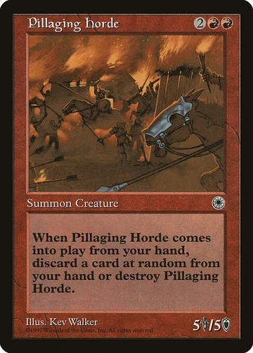 Pillaging Horde 142, carta de Magic: The Gathering de Portal