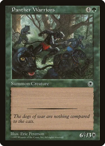 Panther Warriors 180, carta de Magic: The Gathering de Portal