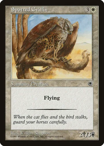 Spotted Griffin 28, carta de Magic: The Gathering de Portal