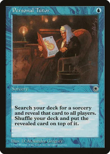 Personal Tutor 64, carta de Magic: The Gathering de Portal