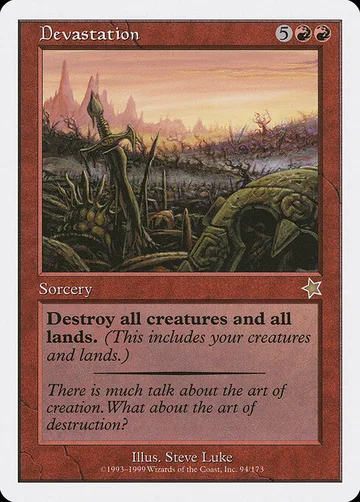Devastation 94, carta de Magic: The Gathering de Starter 1999