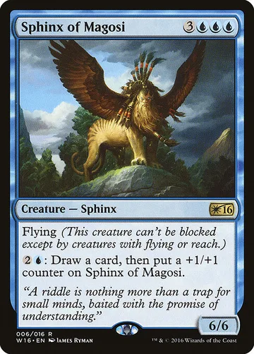Sphinx of Magosi 6, carta de Magic: The Gathering de Welcome Deck 2016