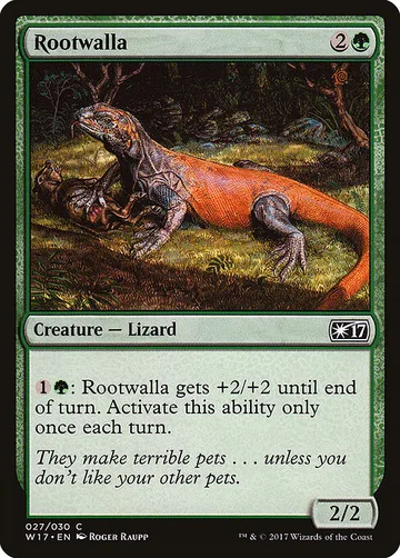 Rootwalla 27, carta de Magic: The Gathering de Welcome Deck 2017