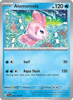 Alomomola 048/198, carta de Pokémon de Escarlata y Púrpura