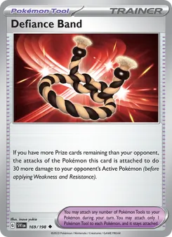Cinta Desafío 169/198, carta de Pokémon de Escarlata y Púrpura