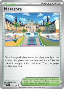 Ciudad Meseta 178/198, carta de Pokémon de Escarlata y Púrpura