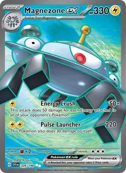 Magnezone ex 226/198, carta de Pokémon de Escarlata y Púrpura