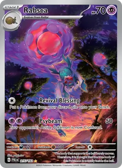 Rabsca 215/193, carta de Pokémon de Evoluciones en Paldea