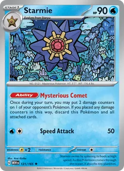 Starmie 121/165, carta de Pokémon de 151