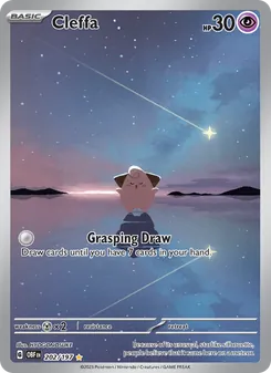 Cleffa 202/197, carta de Pokémon de Llamas Obsidianas