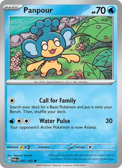 Panpour 041/182, carta de Pokémon de Brecha Paradójica