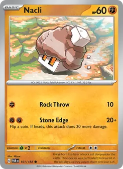 Nacli 101/182, carta de Pokémon de Brecha Paradójica