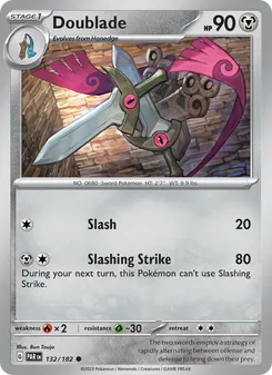 Doublade 132/182, carta de Pokémon de Brecha Paradójica