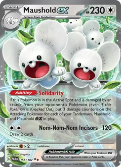 Maushold ex 155/182, carta de Pokémon de Brecha Paradójica