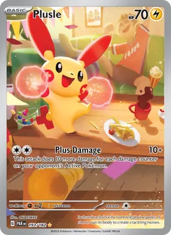 Plusle 193/182, carta de Pokémon de Brecha Paradójica