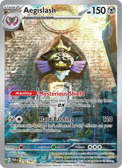 Aegislash 210/182, carta de Pokémon de Brecha Paradójica