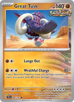 Colmilargo 096/162, carta de Pokémon de Fuerzas Temporales