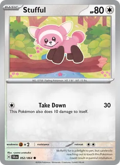 Stufful 052/064, carta de Pokémon de Fabula Sombría