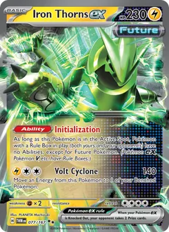 Ferropúas ex 077/167, carta de Pokémon de Mascarada Crepuscular