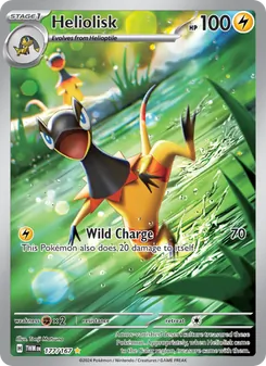 Heliolisk 177/167, carta de Pokémon de Mascarada Crepuscular