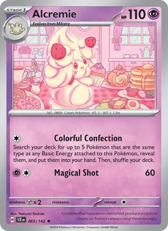 Alcremie 065/142, carta de Pokémon de Corona Astral