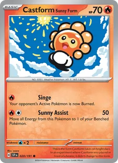 Castform Forma Sol 020/191