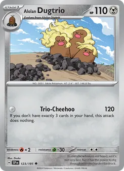 Dugtrio de Alola 123/191
